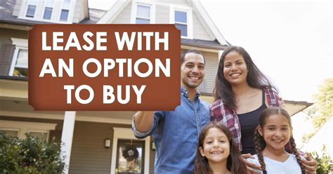 For Lease With Option to Buy .